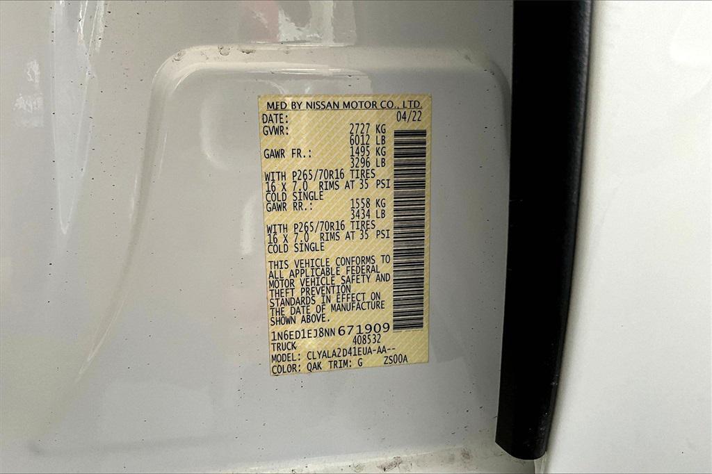 used 2022 Nissan Frontier car, priced at $26,696
