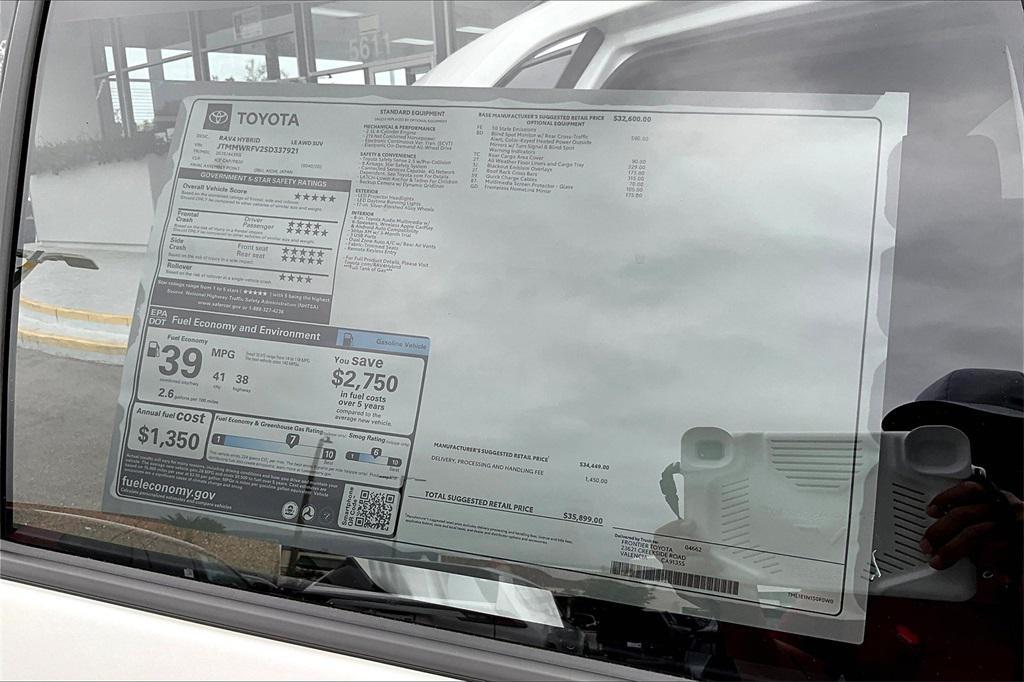 new 2025 Toyota RAV4 Hybrid car, priced at $35,899