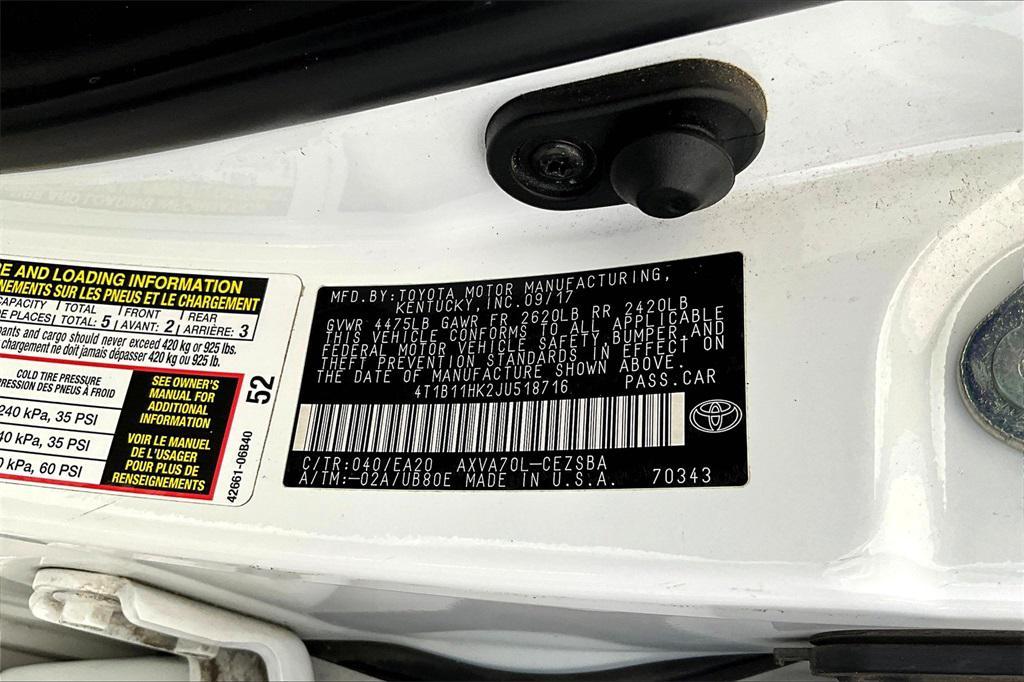 used 2018 Toyota Camry car, priced at $16,454