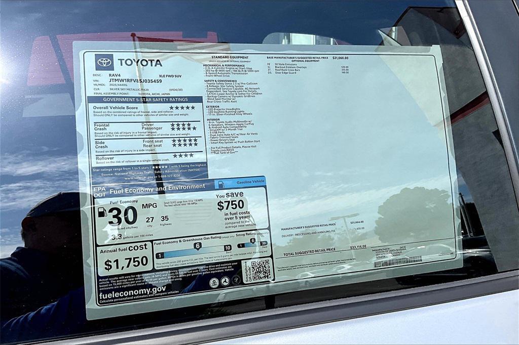 new 2025 Toyota RAV4 car, priced at $33,114