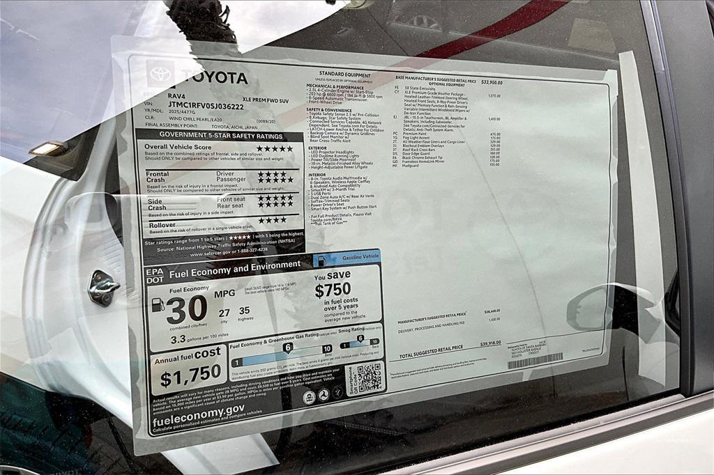 new 2025 Toyota RAV4 car, priced at $39,918