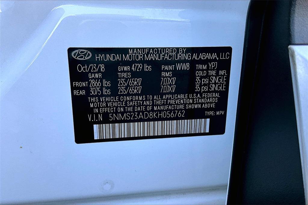 used 2019 Hyundai Santa Fe car, priced at $14,779