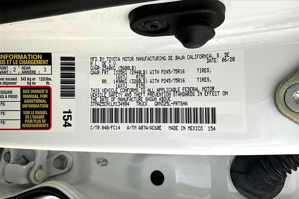 used 2020 Toyota Tacoma car, priced at $32,579