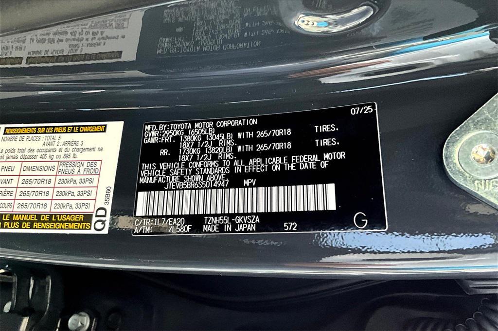 new 2025 Toyota 4Runner car, priced at $64,239