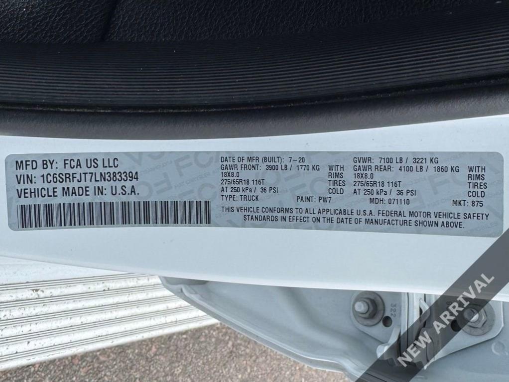 used 2020 Ram 1500 car, priced at $35,998