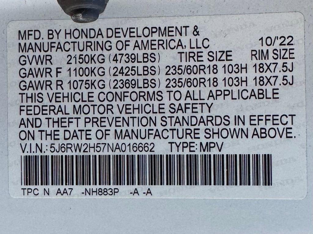 used 2022 Honda CR-V car, priced at $26,498