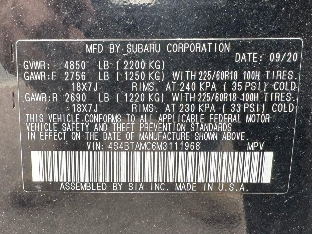 used 2021 Subaru Outback car, priced at $23,998