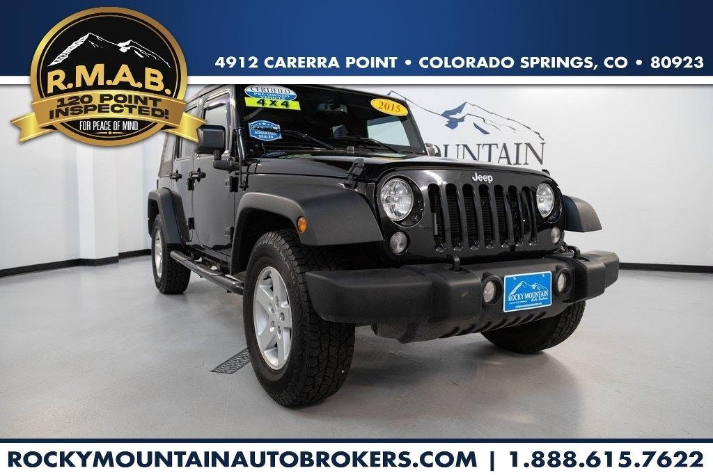 used 2015 Jeep Wrangler Unlimited car, priced at $20,301