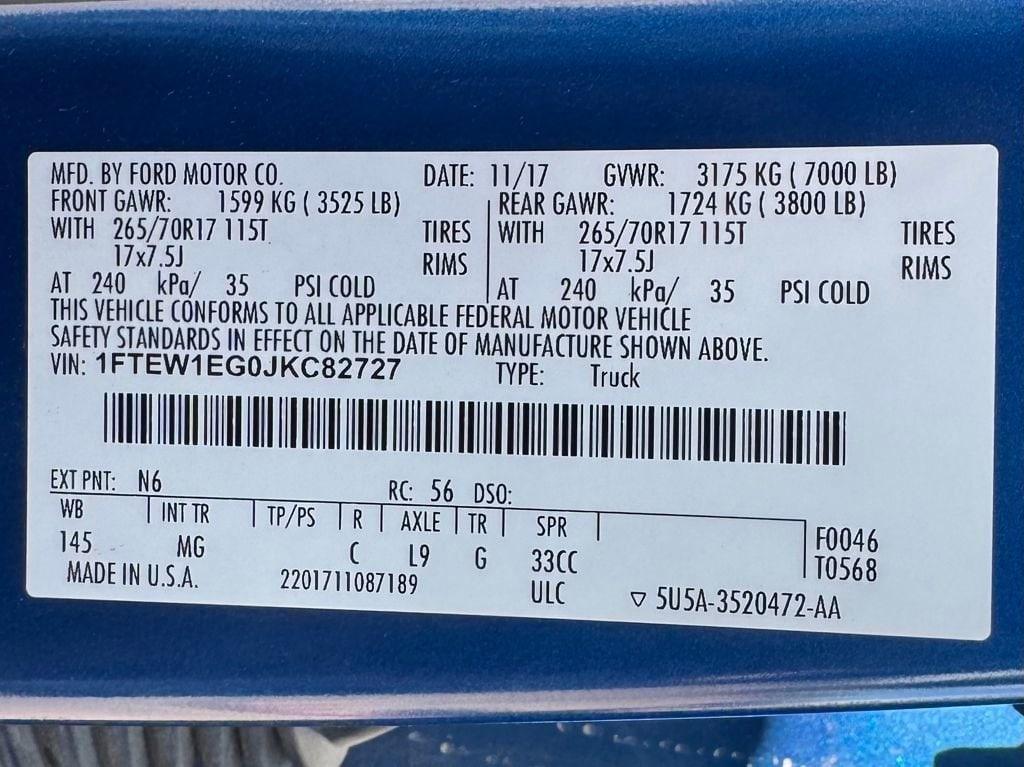 used 2018 Ford F-150 car, priced at $25,998