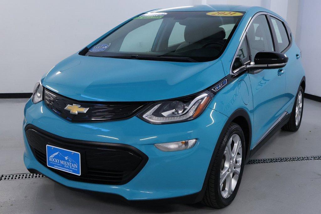 used 2021 Chevrolet Bolt EV car, priced at $16,399