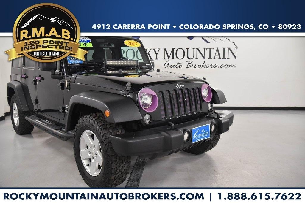 used 2017 Jeep Wrangler Unlimited car, priced at $18,250