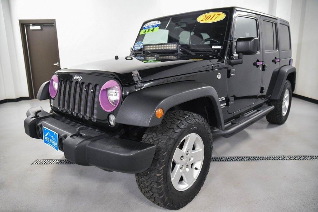 used 2017 Jeep Wrangler Unlimited car, priced at $18,250