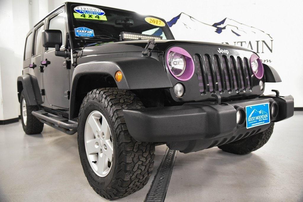 used 2017 Jeep Wrangler Unlimited car, priced at $18,250