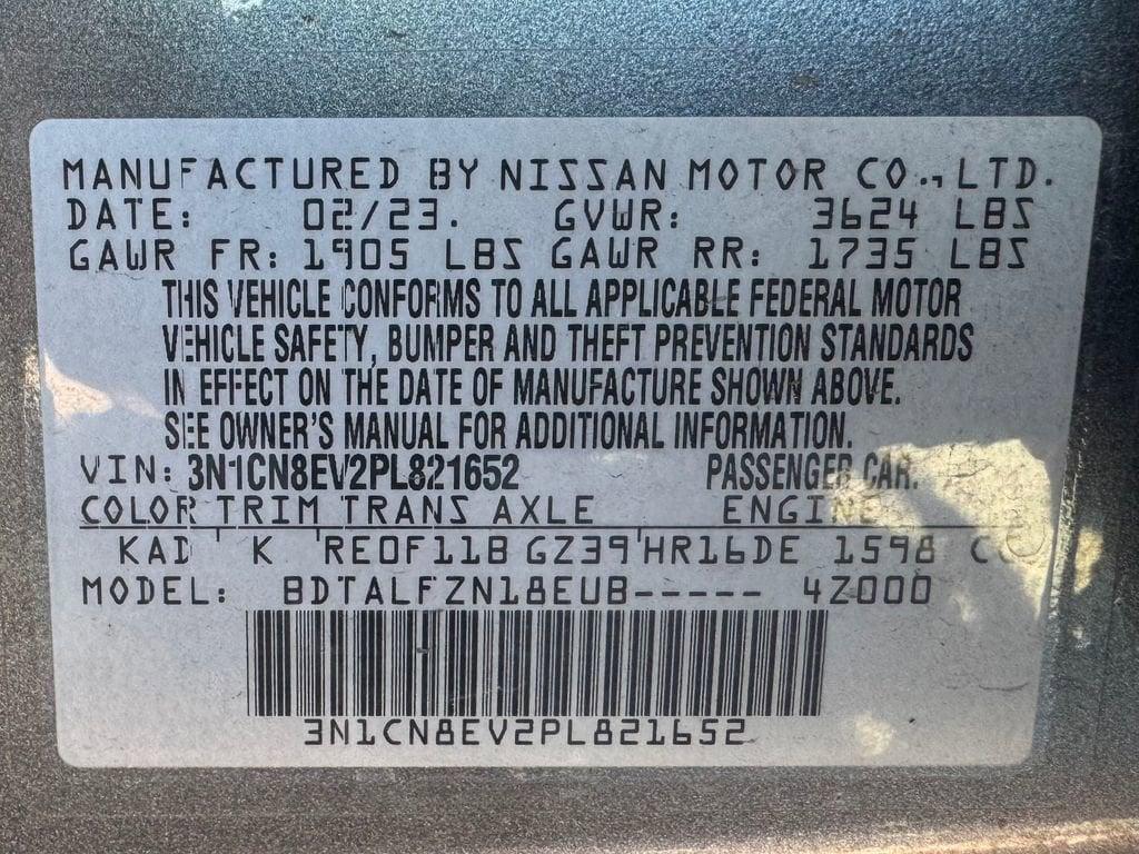 used 2023 Nissan Versa car, priced at $15,998