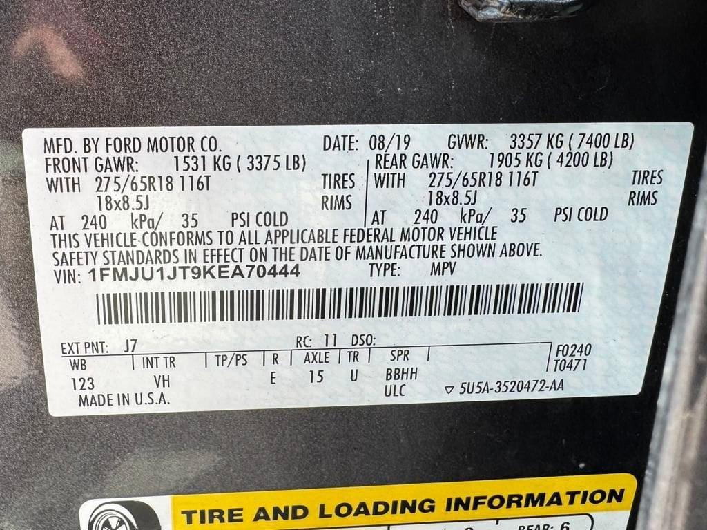 used 2019 Ford Expedition car, priced at $31,998