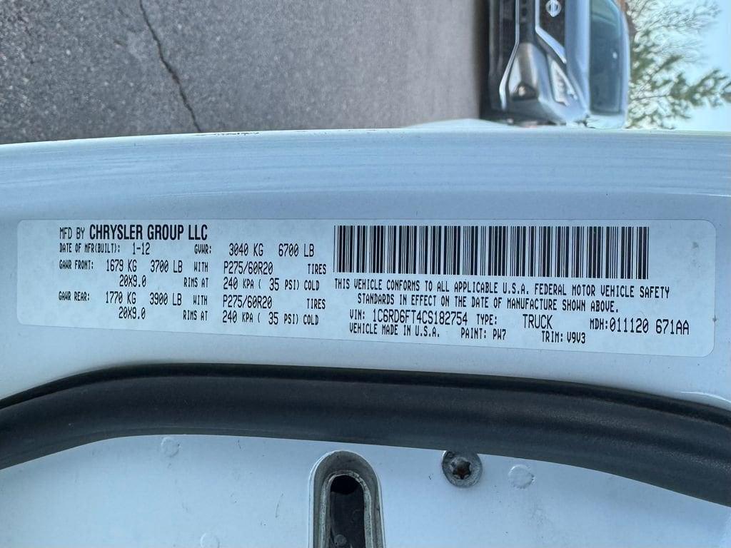 used 2012 Ram 1500 car, priced at $12,998