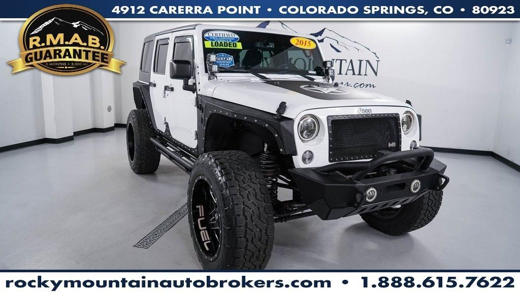 used 2015 Jeep Wrangler Unlimited car, priced at $21,488