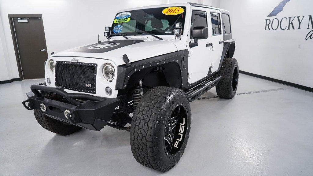 used 2015 Jeep Wrangler Unlimited car, priced at $21,488