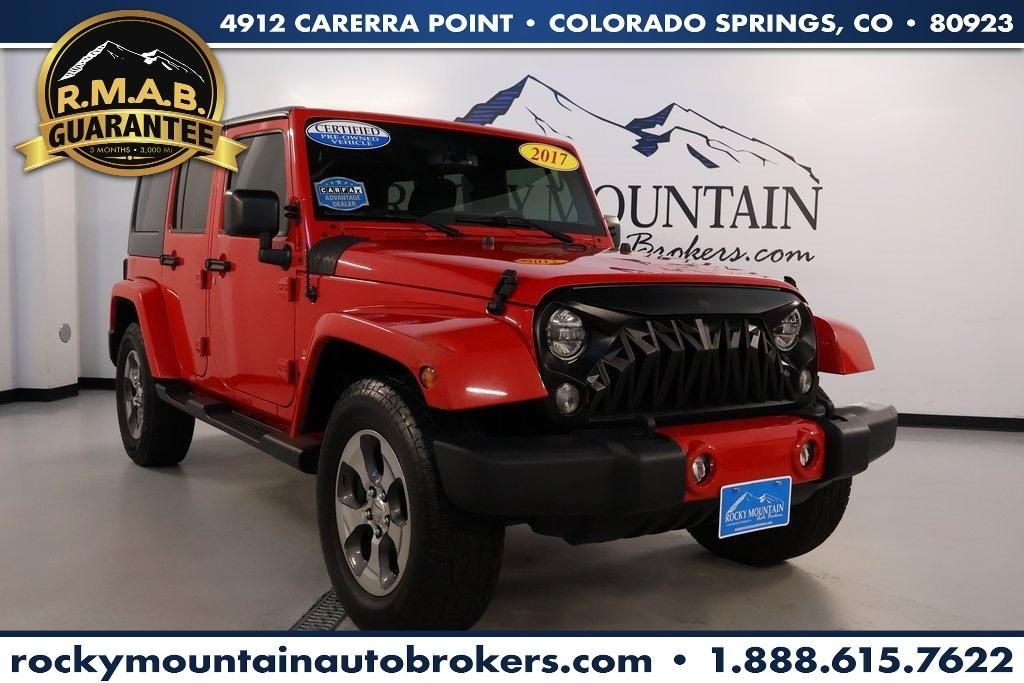 used 2017 Jeep Wrangler Unlimited car, priced at $23,498