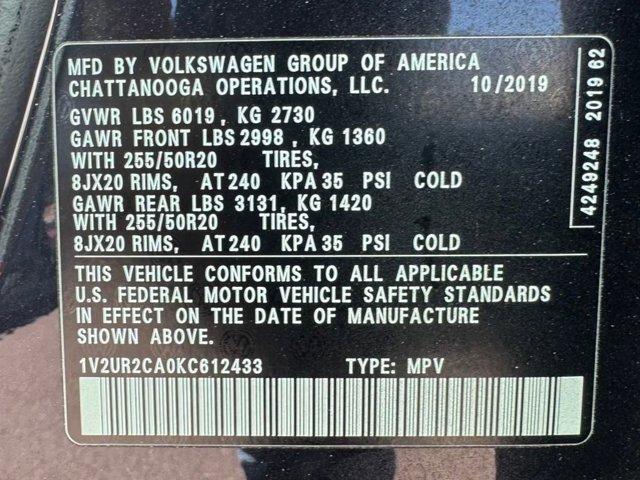 used 2019 Volkswagen Atlas car, priced at $22,999