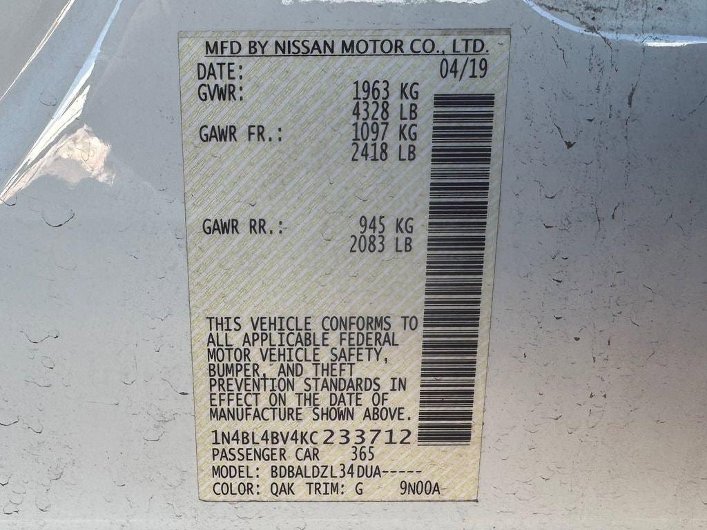 used 2019 Nissan Altima car, priced at $12,998