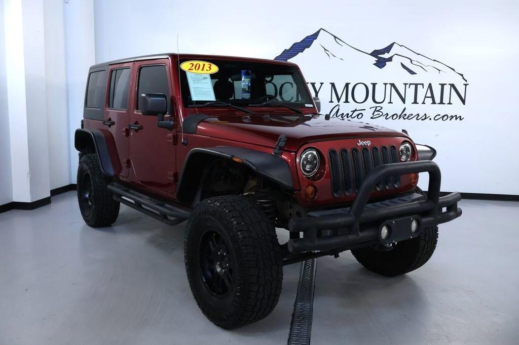 used 2013 Jeep Wrangler Unlimited car, priced at $15,998