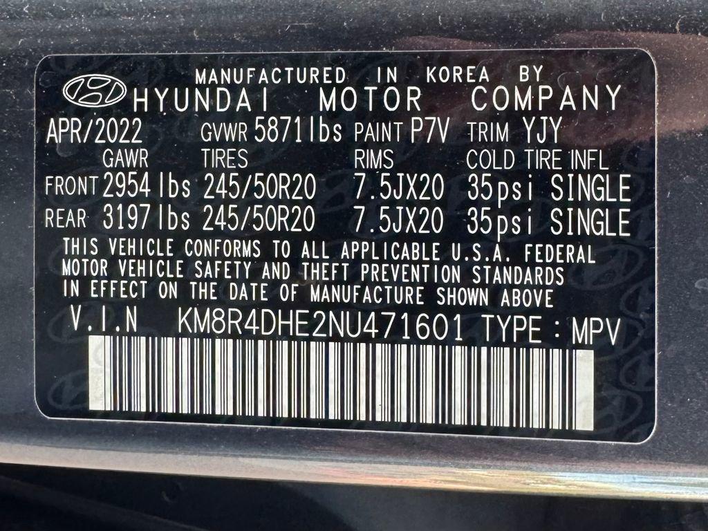 used 2022 Hyundai Palisade car, priced at $28,998