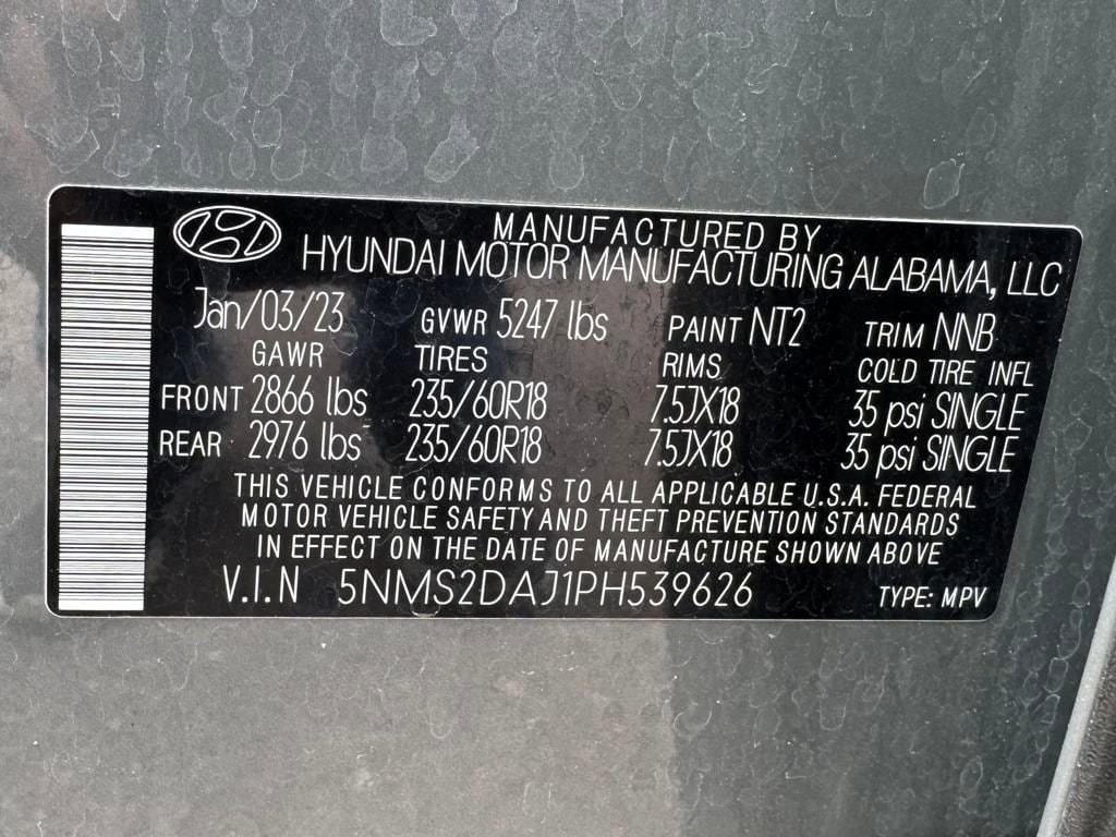 used 2023 Hyundai Santa Fe car, priced at $20,998
