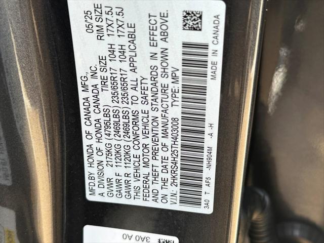 new 2026 Honda CR-V car, priced at $33,815
