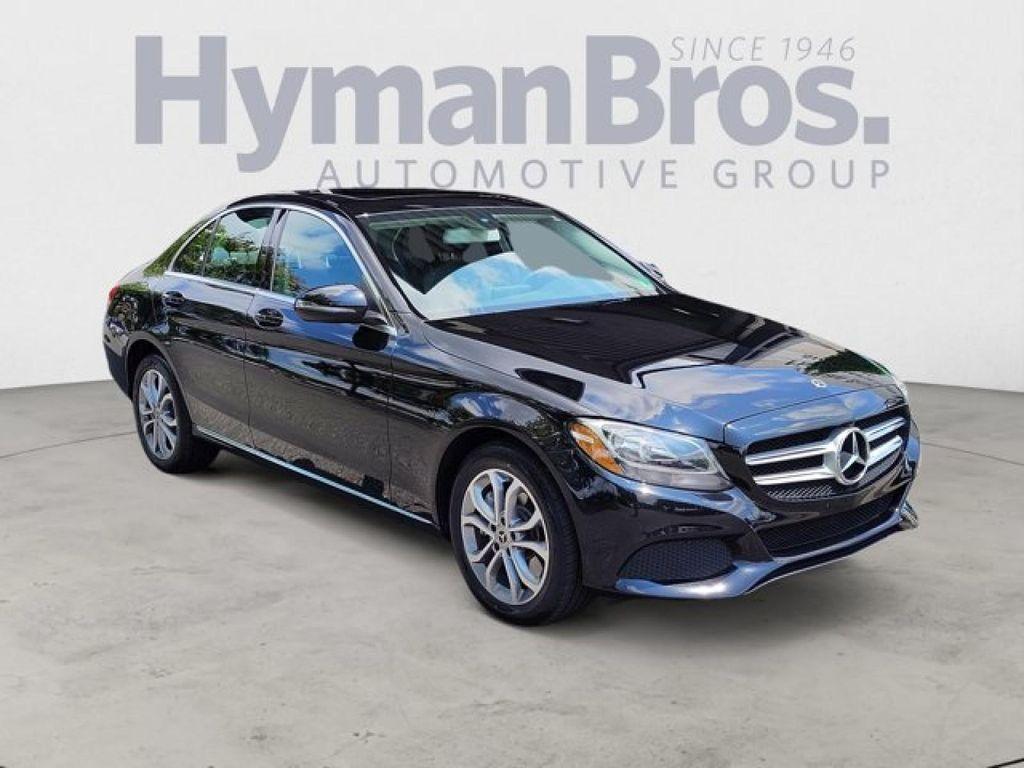 used 2018 Mercedes-Benz C-Class car, priced at $15,495