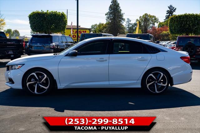 used 2021 Honda Accord car, priced at $25,491