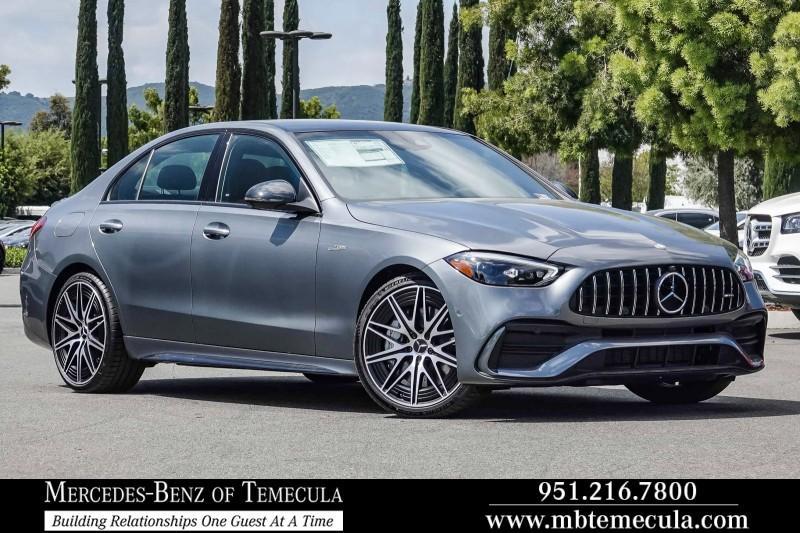 new 2024 Mercedes-Benz AMG C 43 car, priced at $78,170