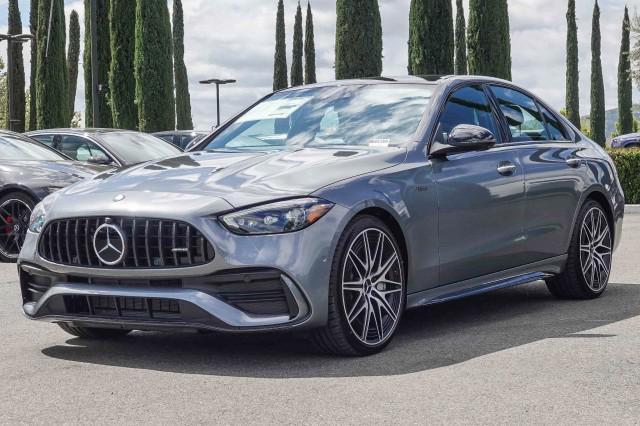 new 2024 Mercedes-Benz AMG C 43 car, priced at $75,735