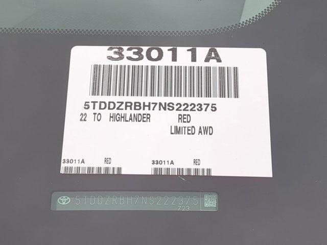 used 2022 Toyota Highlander car, priced at $35,200