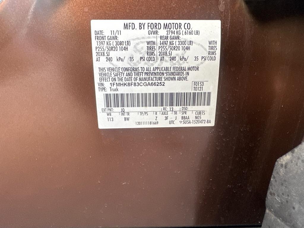 used 2012 Ford Explorer car, priced at $13,700