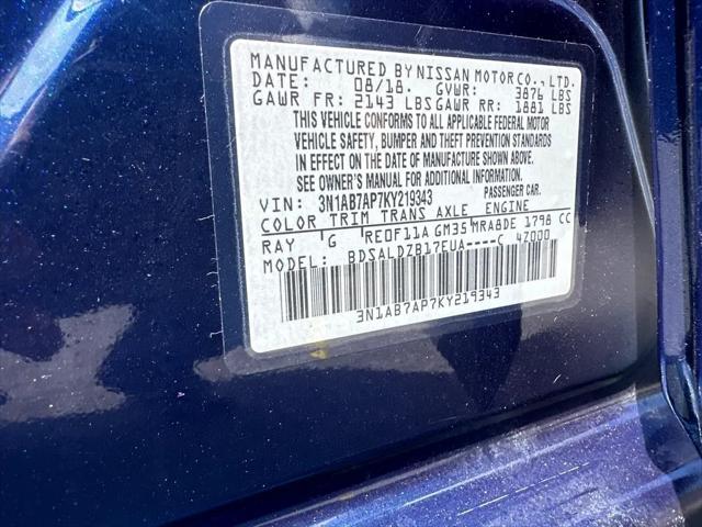 used 2019 Nissan Sentra car, priced at $13,200