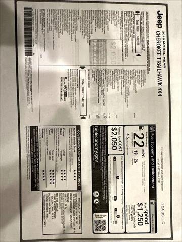 used 2016 Jeep Cherokee car, priced at $15,400