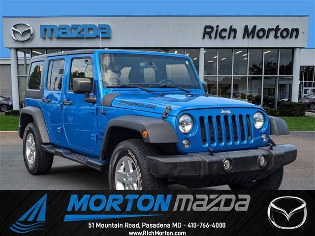 used 2016 Jeep Wrangler Unlimited car, priced at $20,288