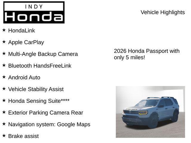 new 2026 Honda Passport car, priced at $52,621