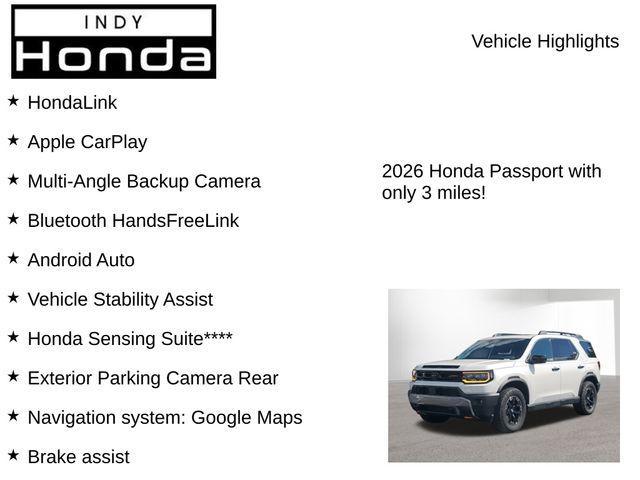 new 2026 Honda Passport car, priced at $51,462