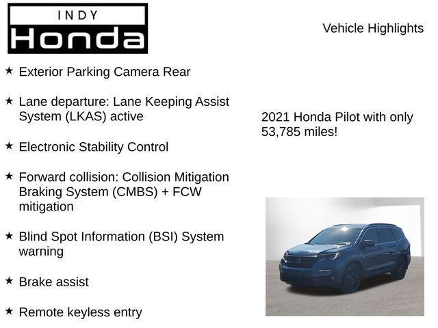 used 2021 Honda Pilot car, priced at $25,889
