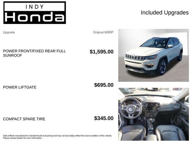 used 2019 Jeep Compass car, priced at $18,923