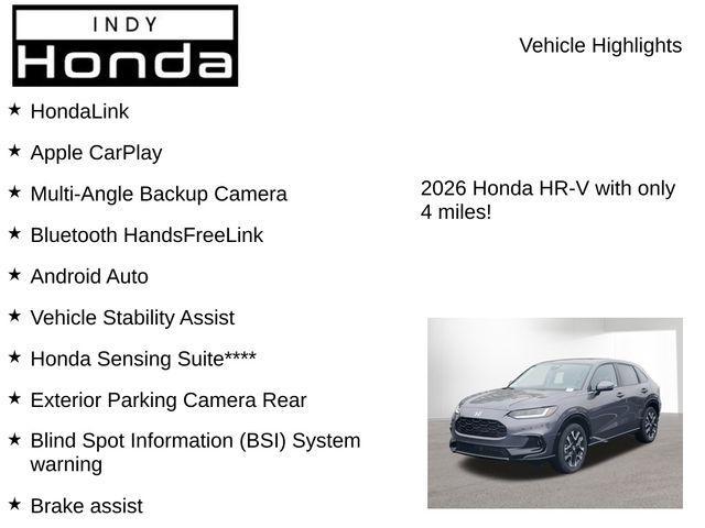 new 2026 Honda HR-V car, priced at $31,680