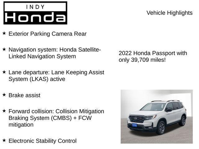 used 2022 Honda Passport car, priced at $30,756