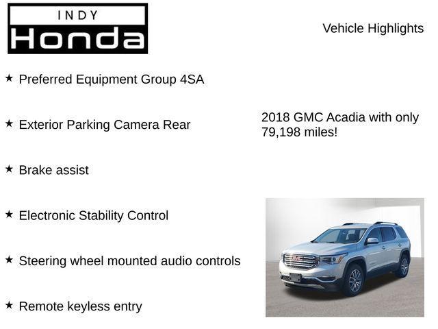 used 2018 GMC Acadia car, priced at $18,306