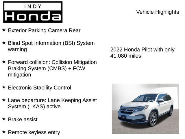 used 2022 Honda Pilot car, priced at $34,129