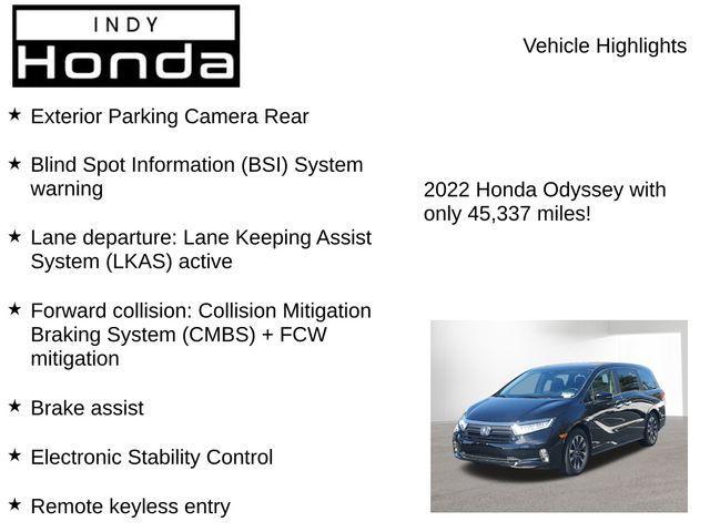 used 2022 Honda Odyssey car, priced at $32,591