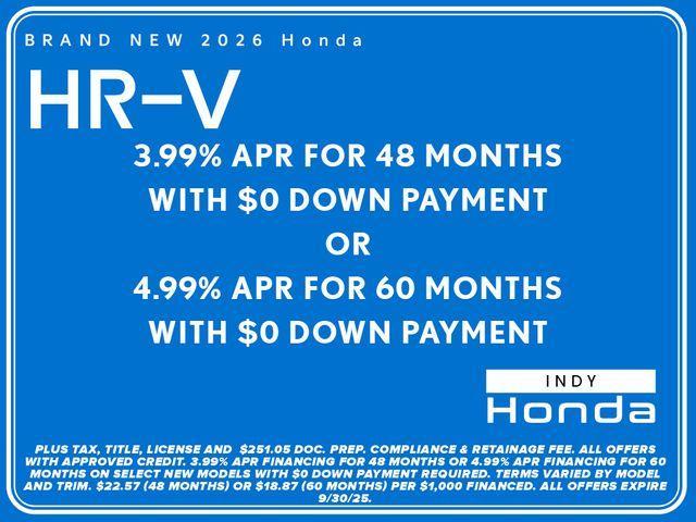 new 2026 Honda HR-V car, priced at $31,680