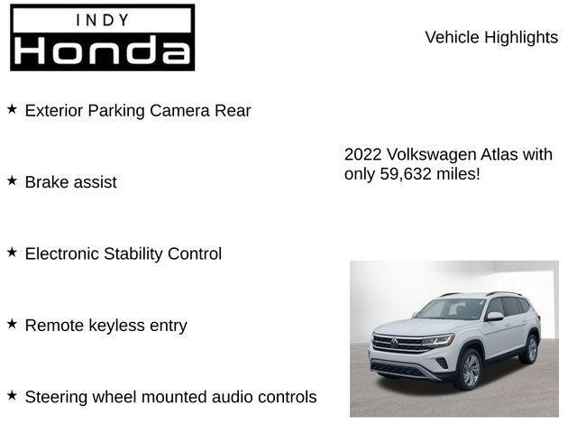 used 2022 Volkswagen Atlas car, priced at $26,579