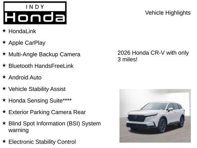 new 2026 Honda CR-V car, priced at $36,865